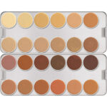 PALETA Kryolan DERMACOLOR  COM 24 CORES- BASE CREMOSA K
